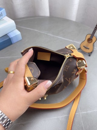 Louis Vuitton Monogram Mini Box Bag with Shoulder Strap view 9