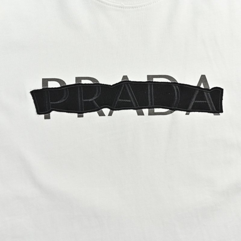 Prada White Logo T-Shirt view