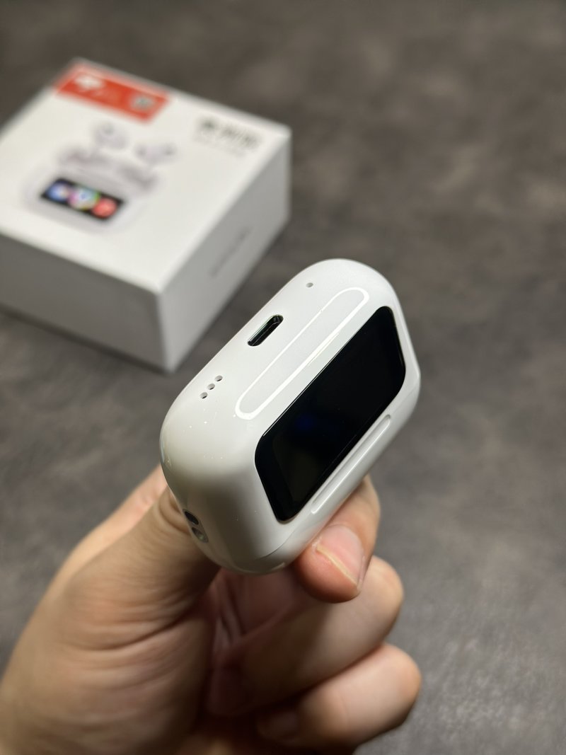 Apple AirPods Pro 3 White Display Screen Earbuds view