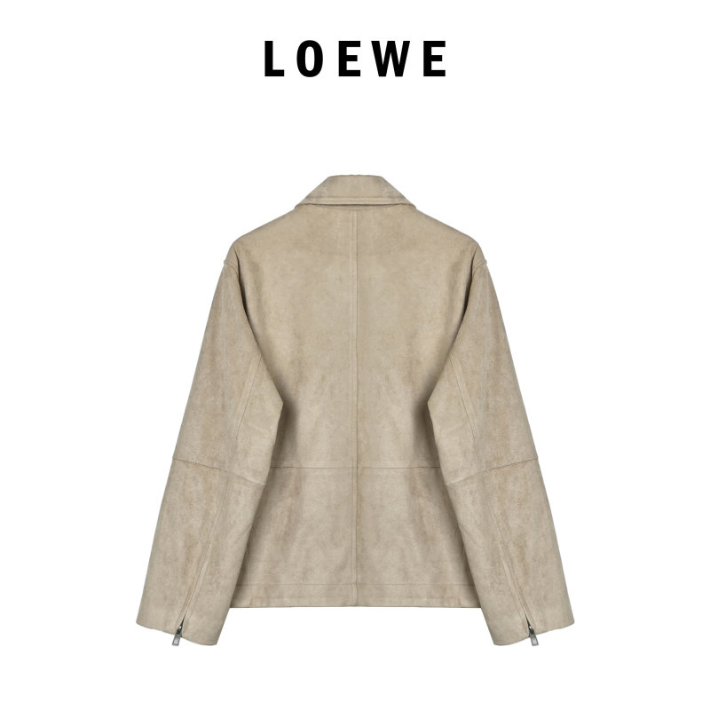 Beige Zip-Up Bomber Jacket with Ribbed Hem view