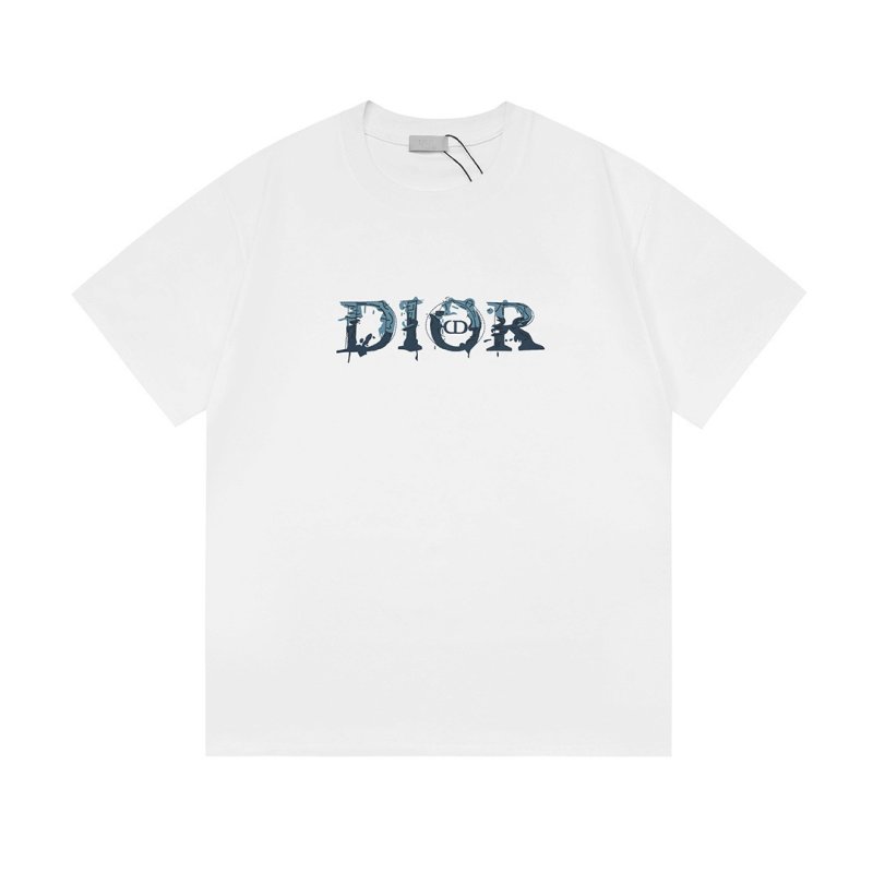 Dior Logo Short Sleeve T-Shirt White view