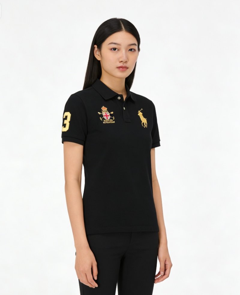 Ralph Lauren Black Gold Pony Polo Shirt view