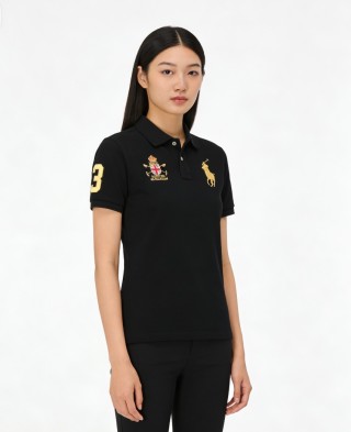 Ralph Lauren Black Gold Pony Polo Shirt view 2