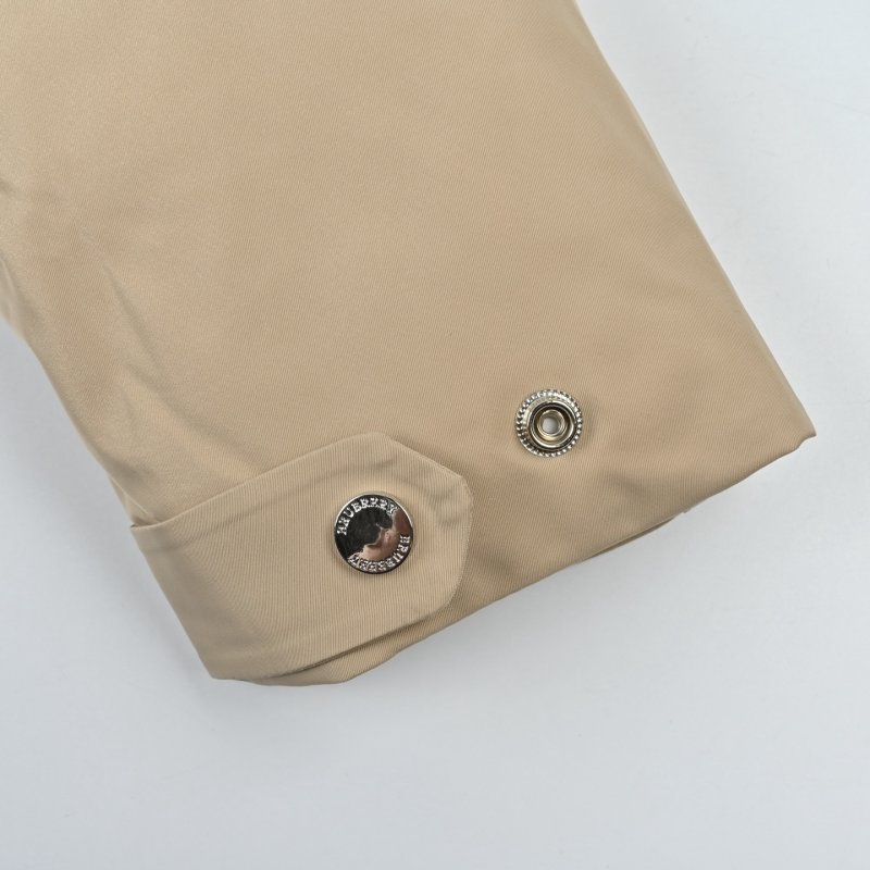 Beige Puffer Down Jacket with Drawstring Hood view