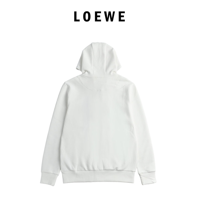 Stone Island White Zip Hoodie Jacket with Black Pocket view