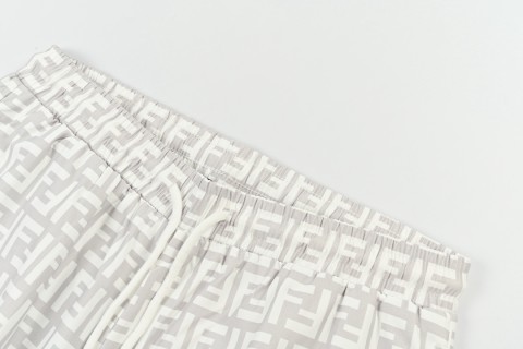 Fendi Monogram Straight Leg Pants White Grey view 15