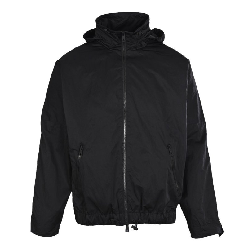 Bottega Veneta Navy Nylon Hooded Jacket view