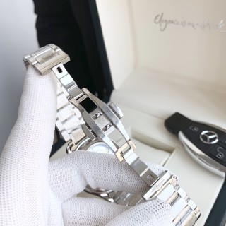 Longines Master Collection Moon Phase Silver Steel Watch view 9