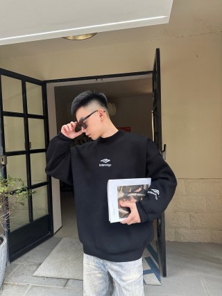 Balenciaga Black Logo Sweatshirt view 2
