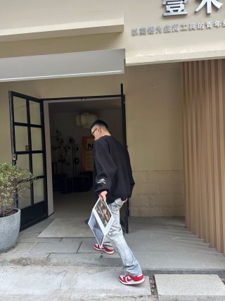 Balenciaga Black Logo Sweatshirt view 6