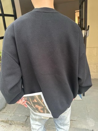 Balenciaga Black Logo Sweatshirt view 8