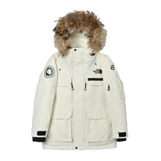 The North Face Expedition Parka Cream Multi-Pocket Down Jacket view 3