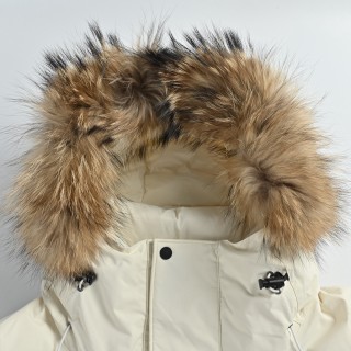 The North Face Expedition Parka Cream Multi-Pocket Down Jacket view 5