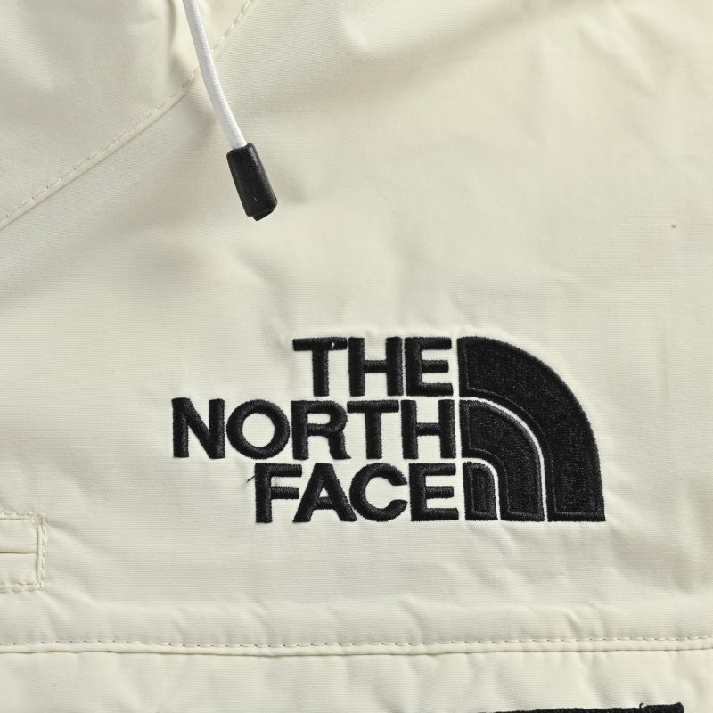 The North Face White Down Parka Jacket with Fur Hood view