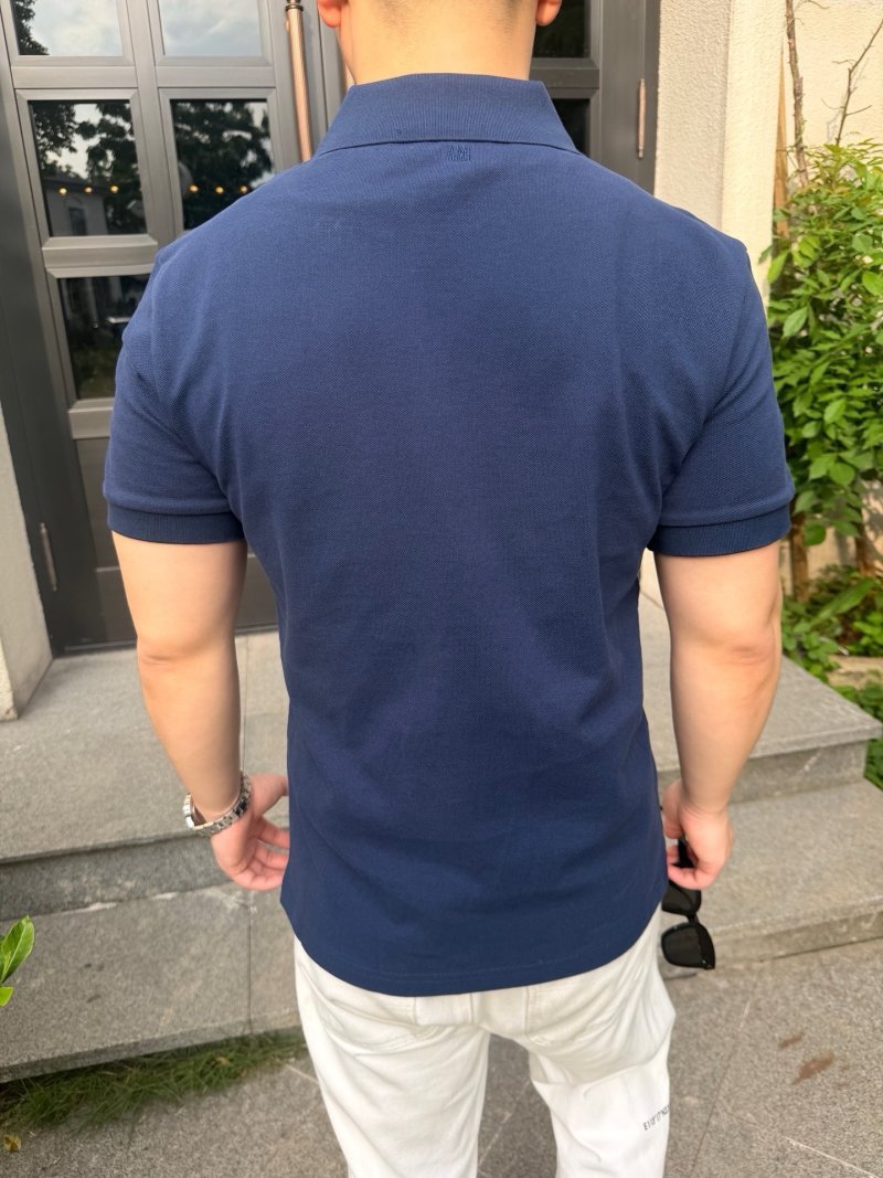 Essentials Navy Blue Short-Sleeve Polo Shirt view