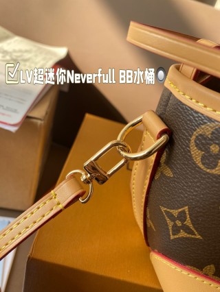 Louis Vuitton Neverfull BB Monogram Canvas Shoulder Bag view 4