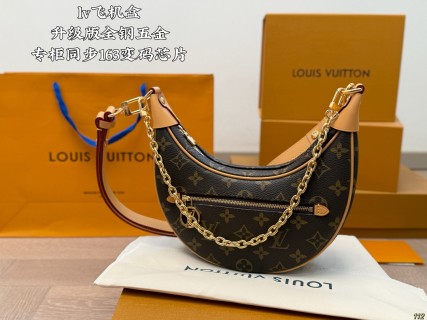 Louis Vuitton Loop Monogram Moon Crescent Shoulder Bag