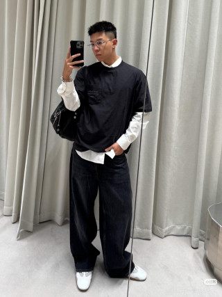 Acne Studios Stockholm 1998 Black Oversized T-Shirt view 3