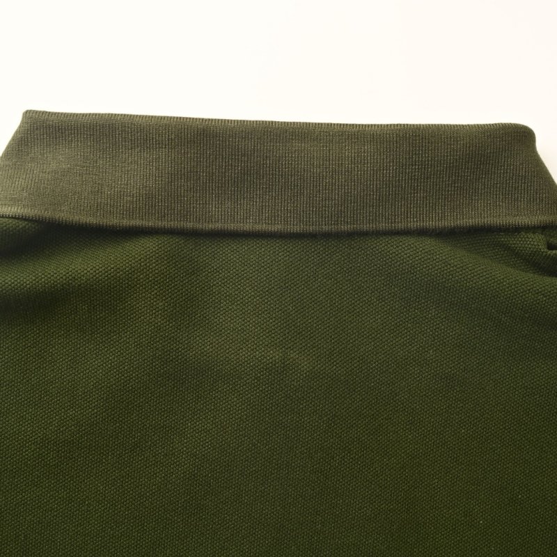 Burberry Forest Green Zip Polo Shirt view
