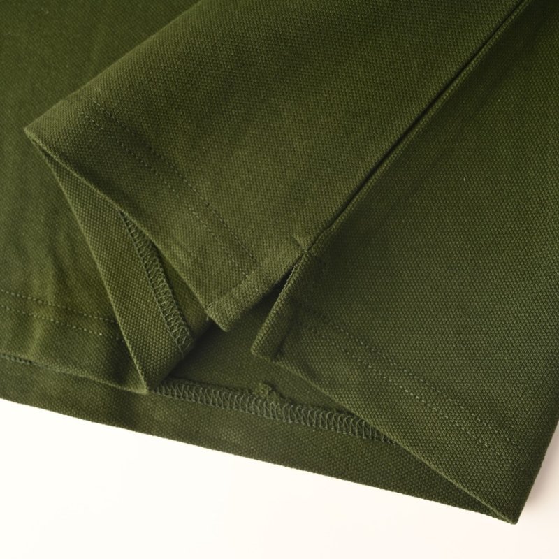 Burberry Forest Green Zip Polo Shirt view