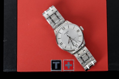Tissot T-Classic Automatic Mechanical Watch 42mm Silver view 8