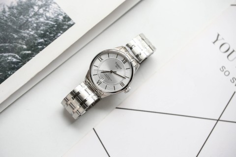 Tissot T-Classic Automatic Mechanical Watch 42mm Silver view 9