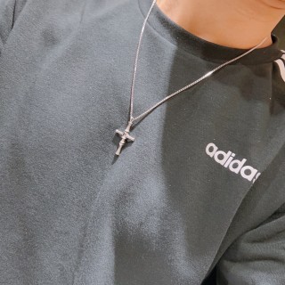 Gucci Anger Forest Double G Cross Pendant Necklace Silver view 3