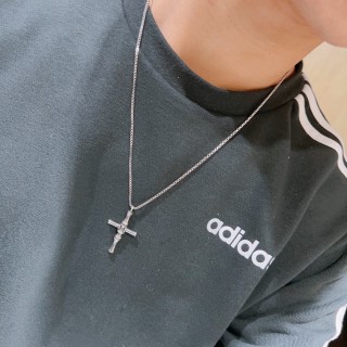 Gucci Anger Forest Double G Cross Pendant Necklace Silver view 9