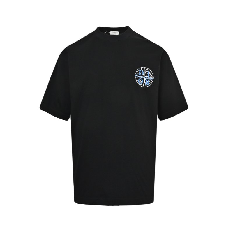 Stone Island Black Compass Logo T-Shirt view