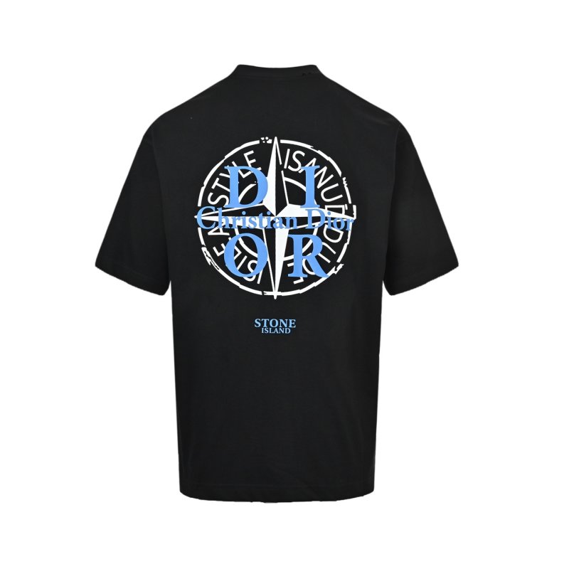 Stone Island Black Compass Logo T-Shirt view