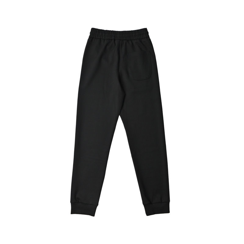 Black Drawstring Jogger Pants view