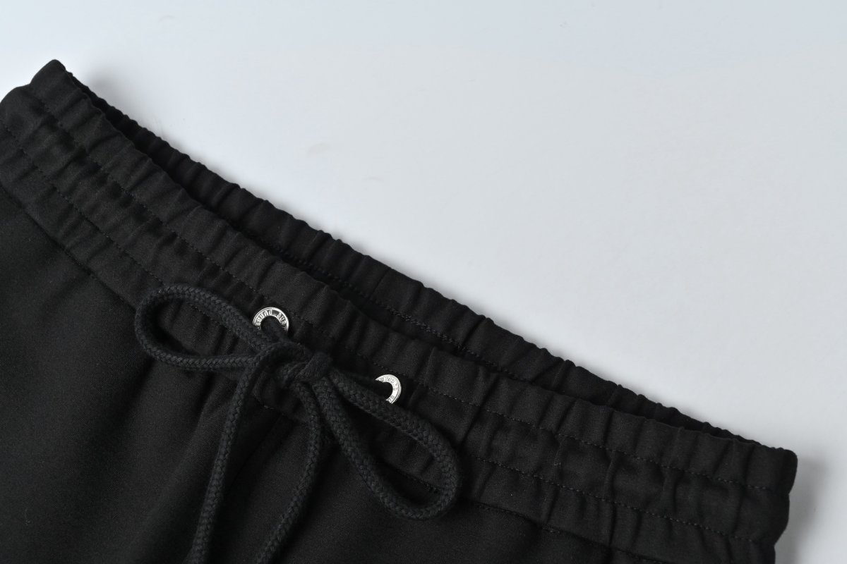 Black Drawstring Jogger Pants view