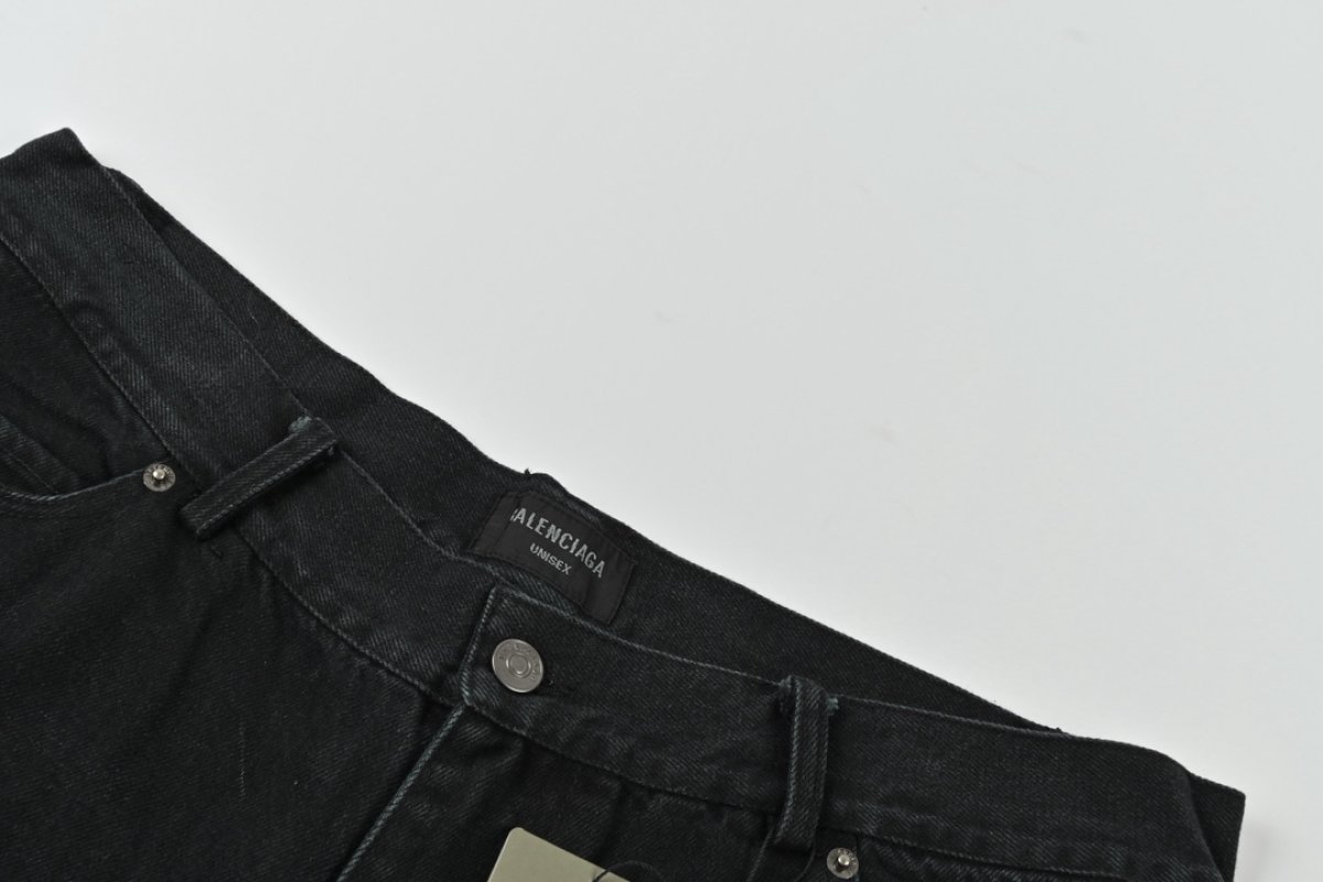 Black Wide-Leg Flare Trousers view