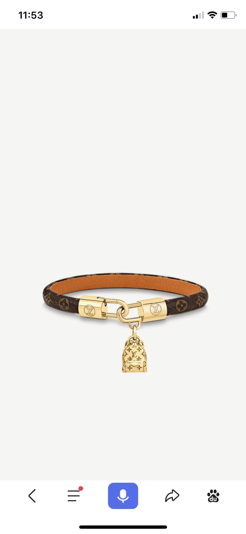 Louis Vuitton Palm Springs Monogram Canvas Bracelet view