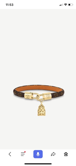 Louis Vuitton Palm Springs Monogram Canvas Bracelet view 4