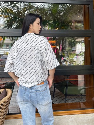 Premium Light Wash Straight-Leg Jeans view 9