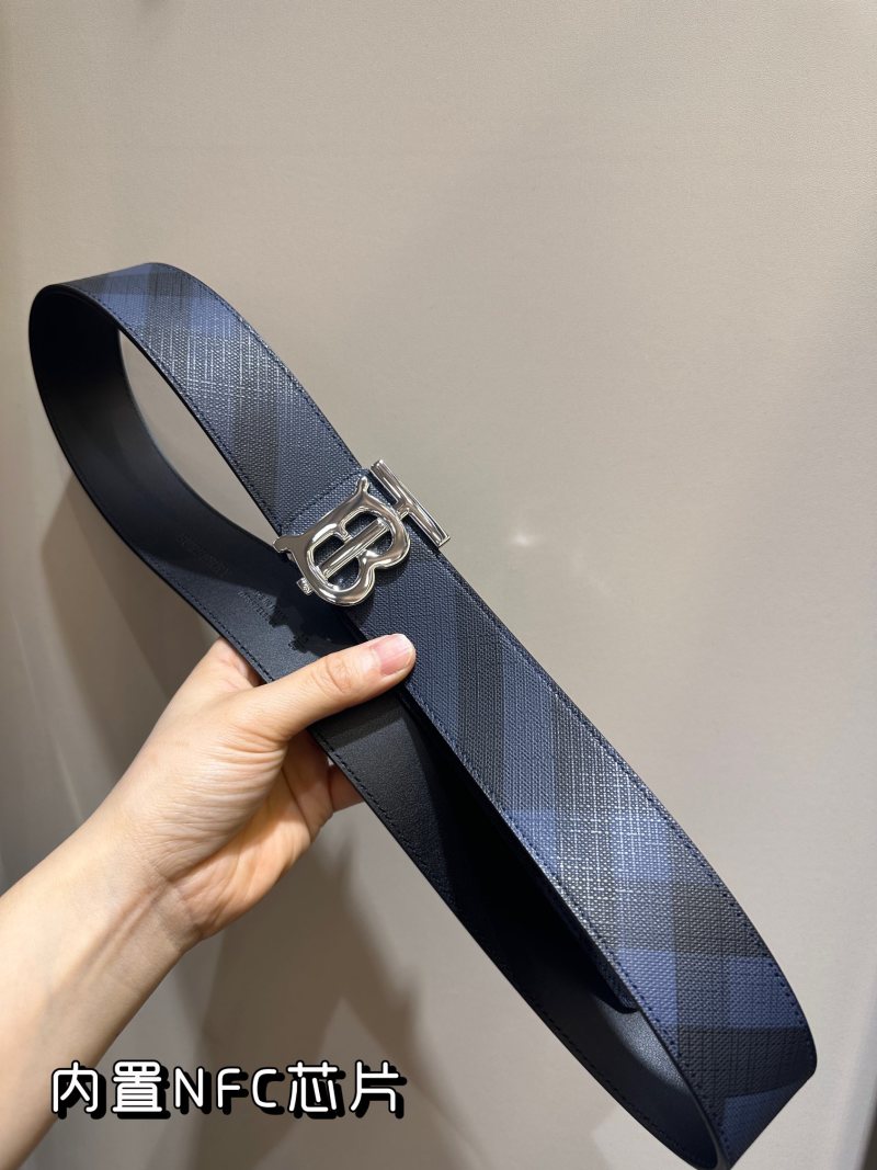 Burberry TB Reversible Leather Belt Navy view