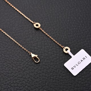 Bulgari Classic Fan Pendant Necklace Rose Gold view 7