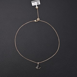 Bulgari Classic Fan Pendant Necklace Rose Gold view 8