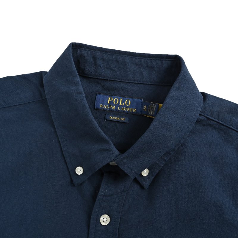 Polo Ralph Lauren Women's Navy Oxford Button-Up Shirt view