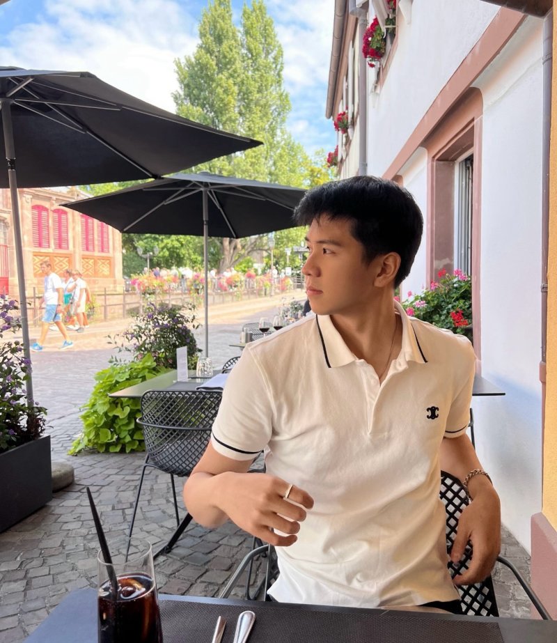 Chanel Cream Polo Shirt with Contrast Trim
