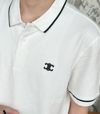 Chanel Cream Polo Shirt with Contrast Trim view 2