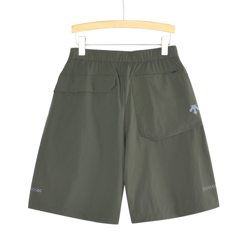 Olive Green Cargo Shorts with Belt view