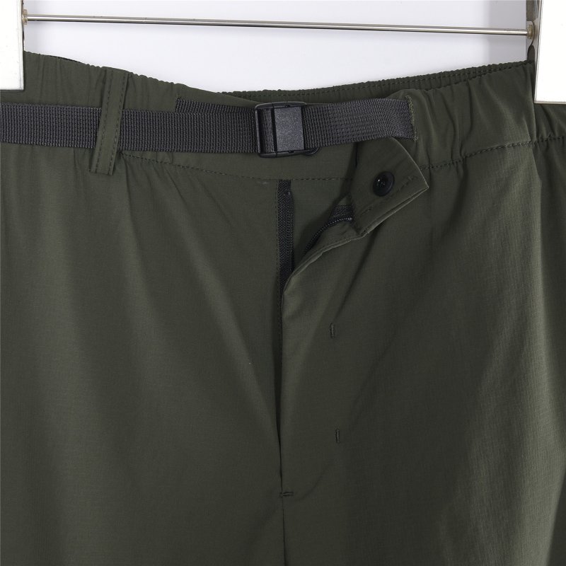 Olive Green Cargo Shorts with Belt view