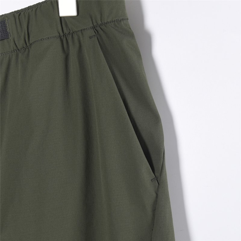 Olive Green Cargo Shorts with Belt view