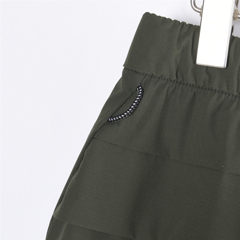 Olive Green Cargo Shorts with Belt view