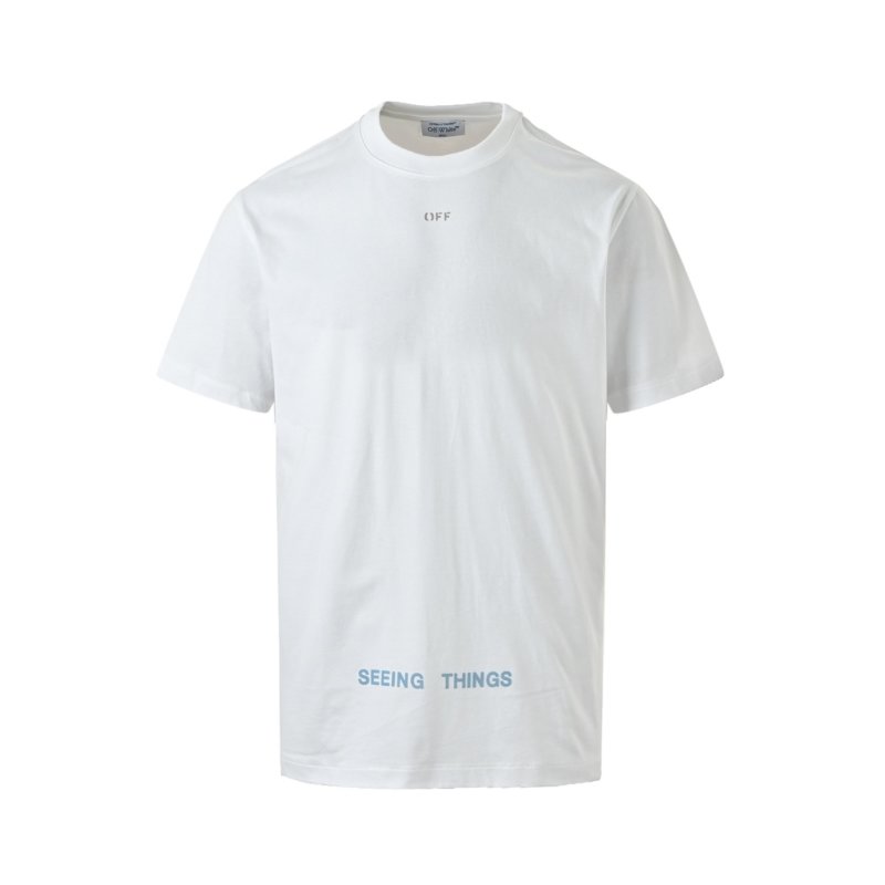 White Oversized Graphic T-Shirt with Red Stripe Detail view