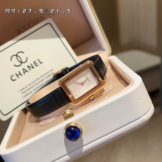 Chanel Boy·Friend H4883 Rose Gold Crocodile Strap Watch