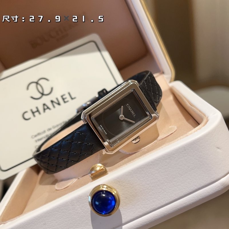 Chanel Boy·Friend H4883 Rose Gold Crocodile Strap Watch view