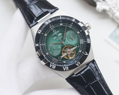 Omega Speedmaster Green Dial Chronograph Automatic Watch